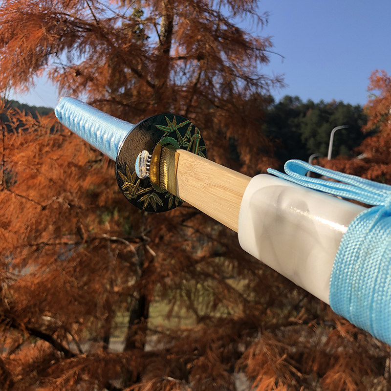 练习表演训练收刀带鞘刀竹刀习木武术武士东洋剑