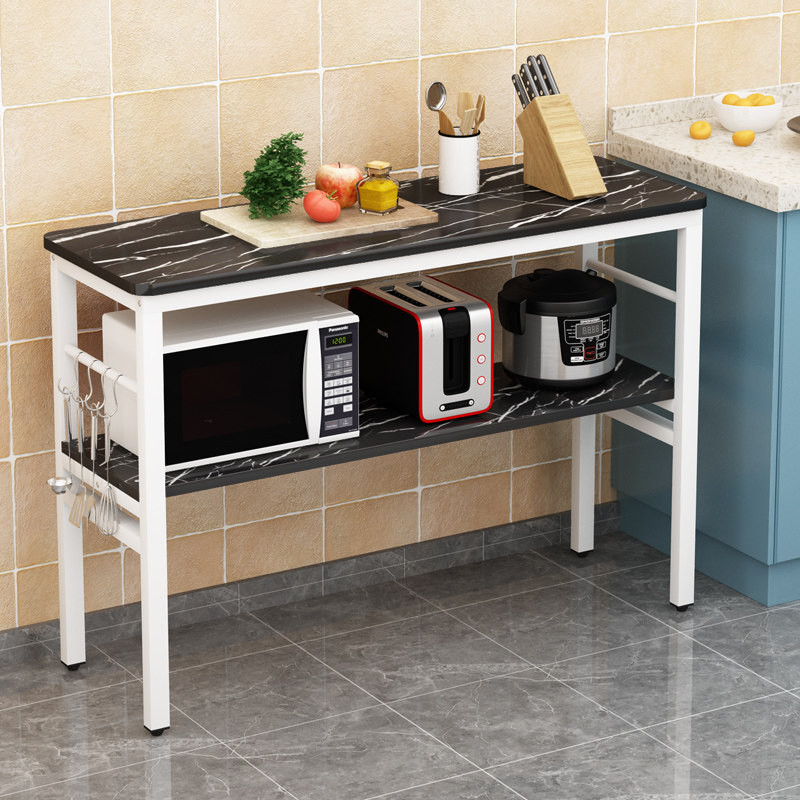 厨房小长桌切菜桌家用多层桌可移动桌多功能简易切菜台长方形桌子