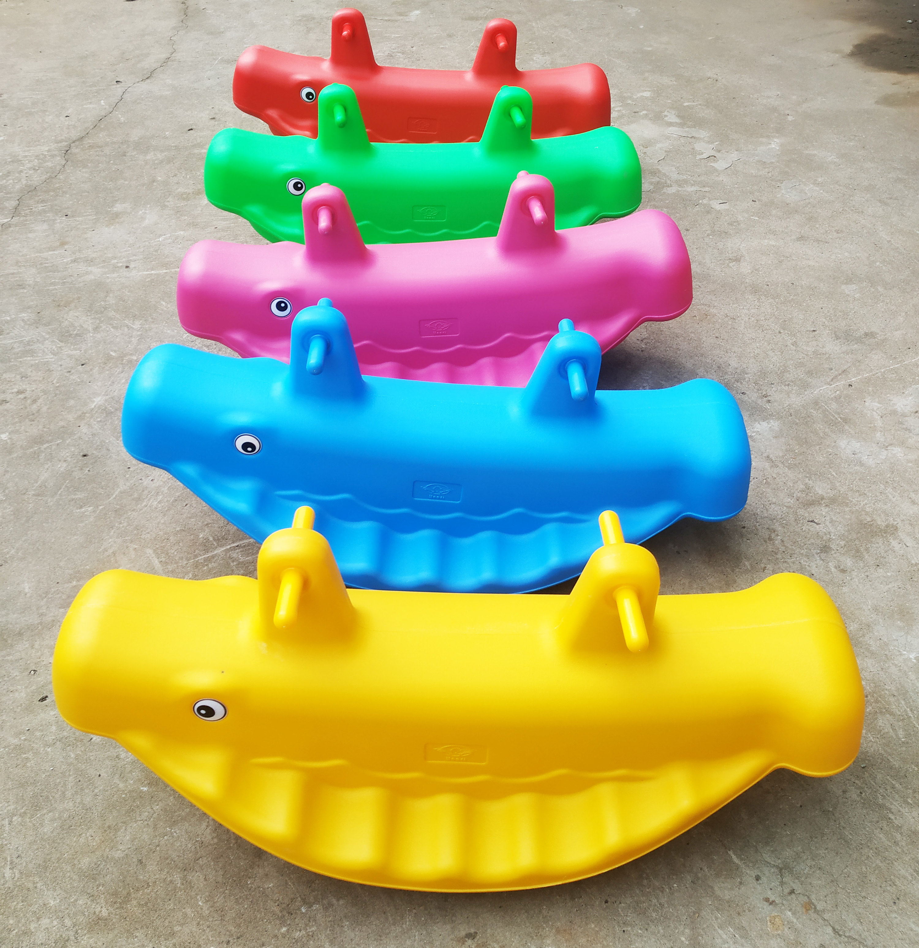 幼儿园双人骑马玩具三人户外摇摇马木马跷跷板加厚摇马