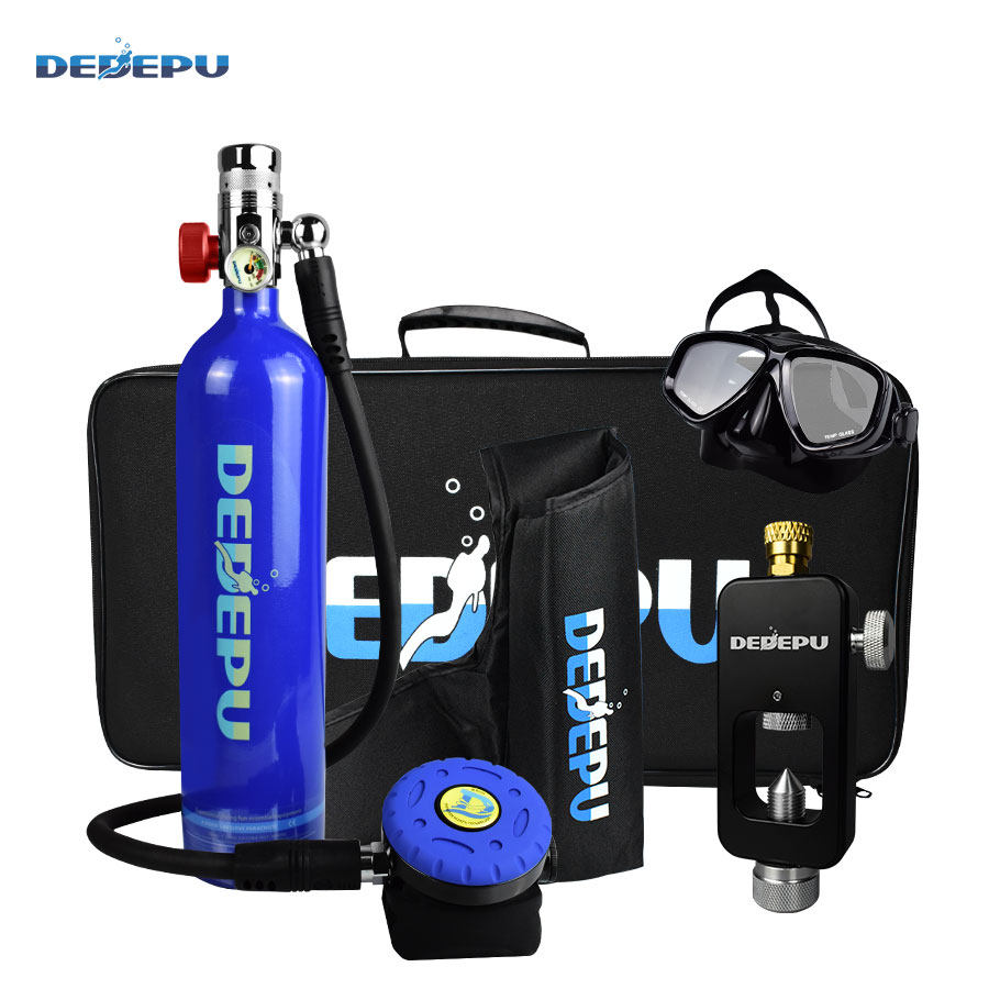 水下潜水呼吸器1l气瓶水氧气罐浮潜三宝深潜呼吸管