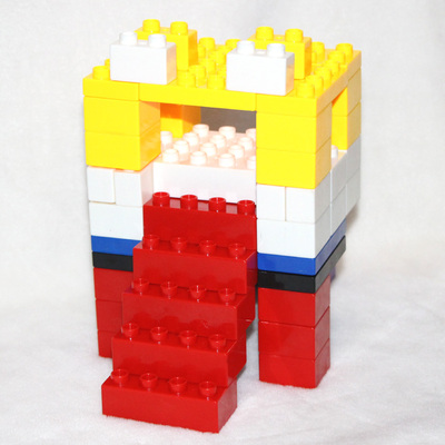 大号乐高式拼插方块积木儿童早教益智力拼装大颗粒幼儿园桌面玩具