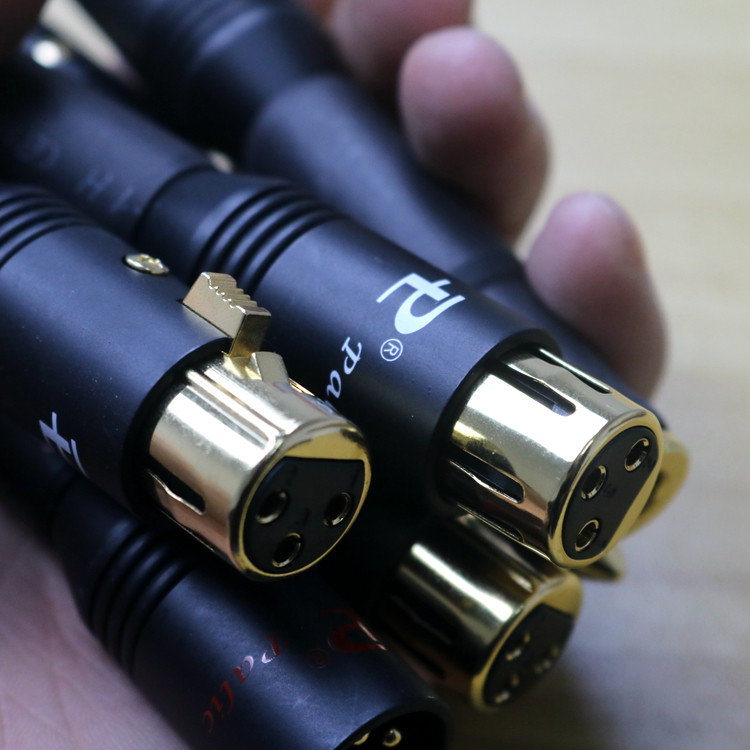 hifi卡农公母头转65635mm插头音频转换插头xlr卡侬转接trs大二