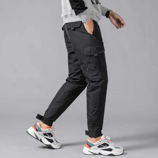 Down pants men's outer wear outdoor sports footwear overalls plus fat and thick winter men's plus size cotton pants down pants Down pants men's outer wear outdoor sports footwear overalls plus fat and thick winter men's plus size cotton pants down pants