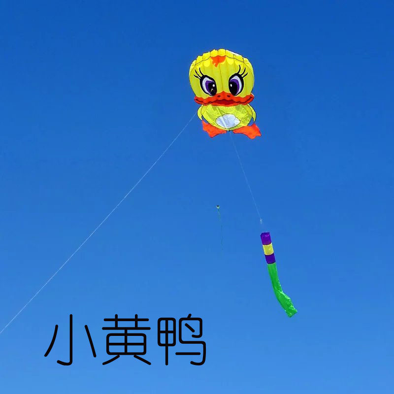 天际漫步者软体热气球小黄鸭风筝大型无骨骨架成人儿童风筝