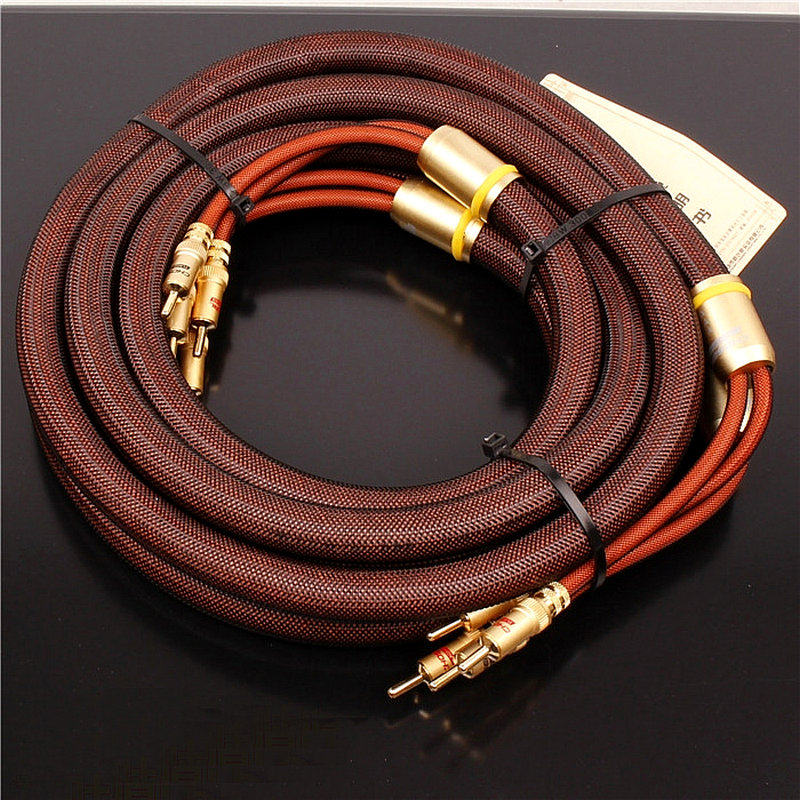 choseal秋叶原lb5109喇叭线音响线主音箱连接线香蕉插头线环绕线发烧