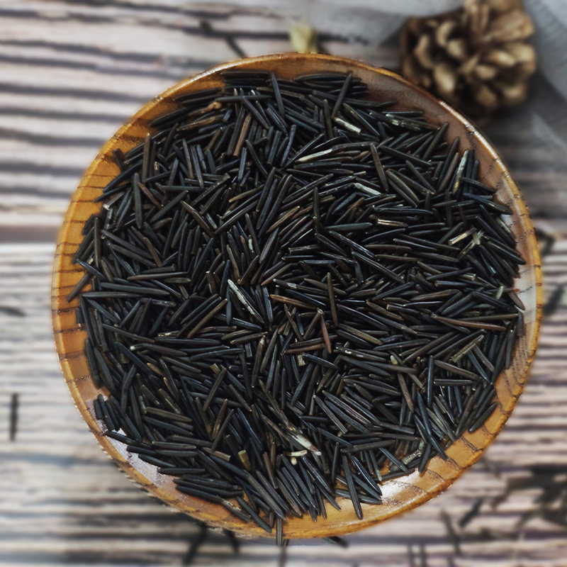 加拿大进口1号冰湖野米227kg苏比利尔黑菰米松针米农家五谷杂粮