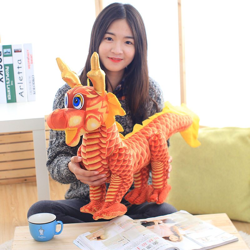 2019新款中国毛绒玩具真龙宝宝公仔节日创意抱枕