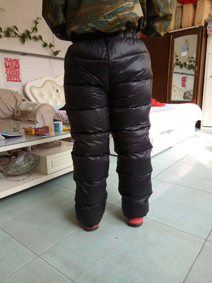 2018超厚裤可情侣滑雪面包绒裤羽绒女款秋冬羽绒裤