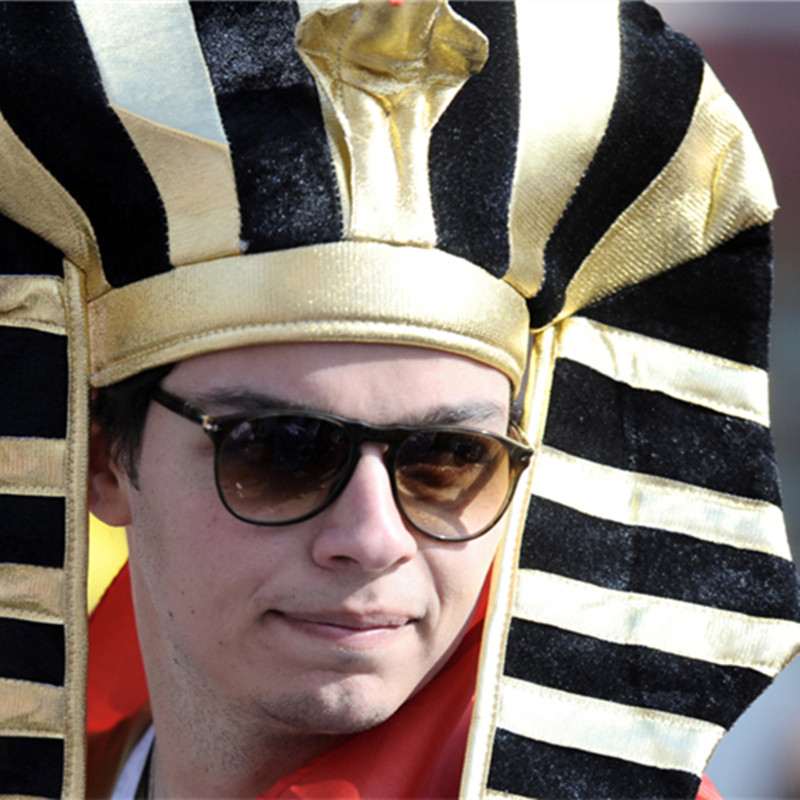 金色节日球迷世界杯表演活动表活动六一节埃及六一聚会装饰帽子