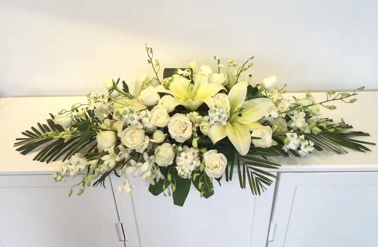 鲜花签到桌花会议用花商务台花专送宁波演讲鲜花速递同城