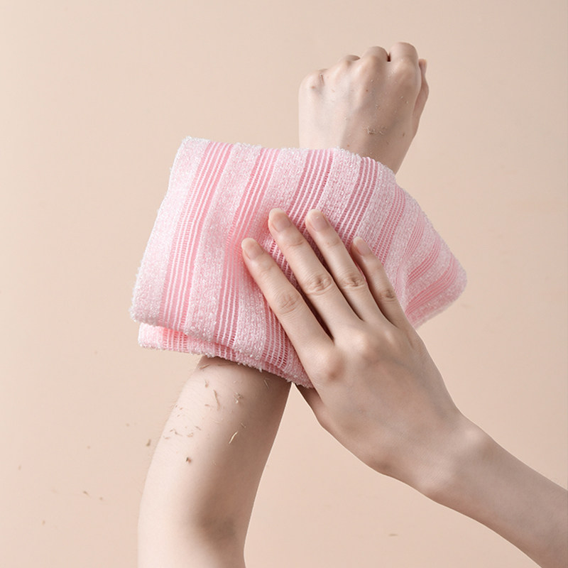 出口日本搓澡男女搓背长条后背洗澡巾拉背条沐浴搓澡巾