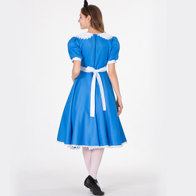2018年爱丽丝长裙cos动漫游戏alicecostume法国农庄制服民族服装