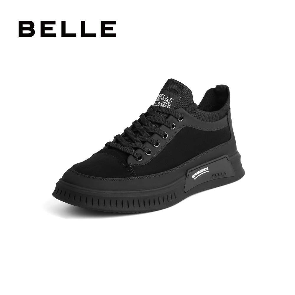 百丽运动板鞋2020冬新商场同款潮流厚底休闲鞋时尚休闲鞋