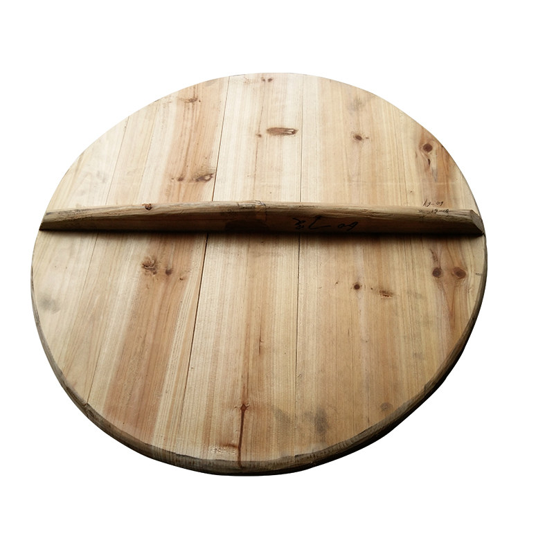 锅盖老式圆形盖子木头手工实木传统大号锅盖