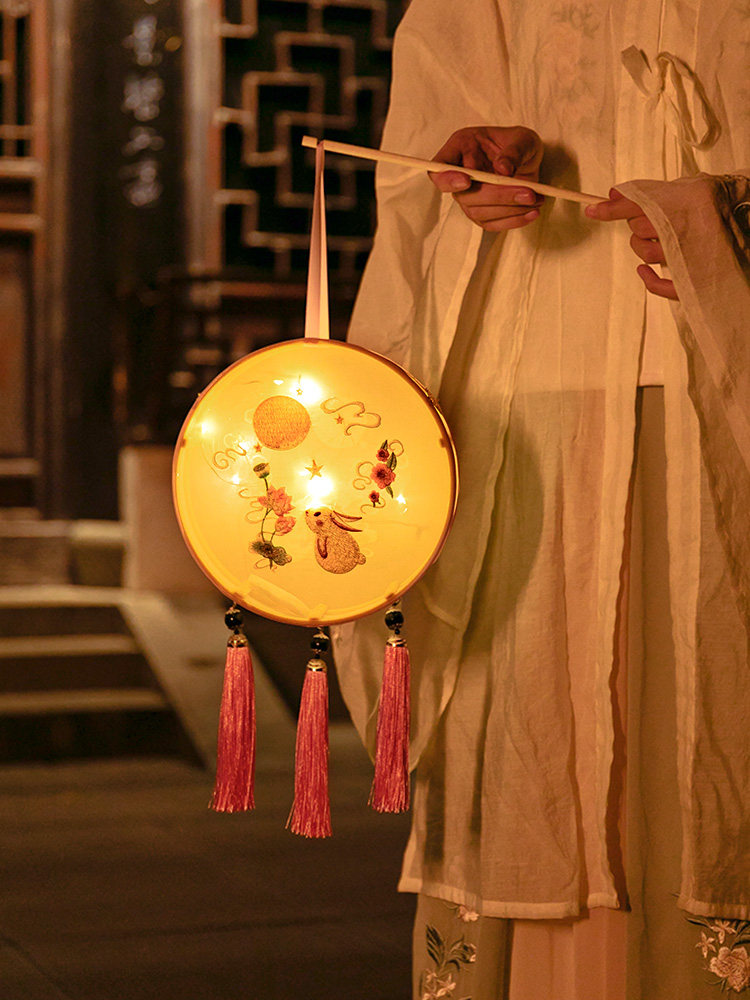 新年手工古风包古风材料diy儿童小灯笼花灯发光灯笼