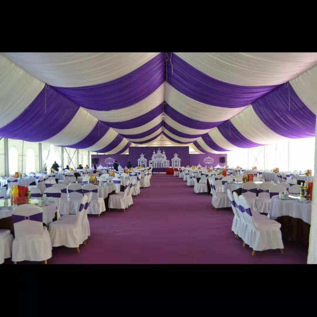 婚庆吊顶纱篷房幔纱新款装饰4s舞台背景纱幔节庆布艺用品