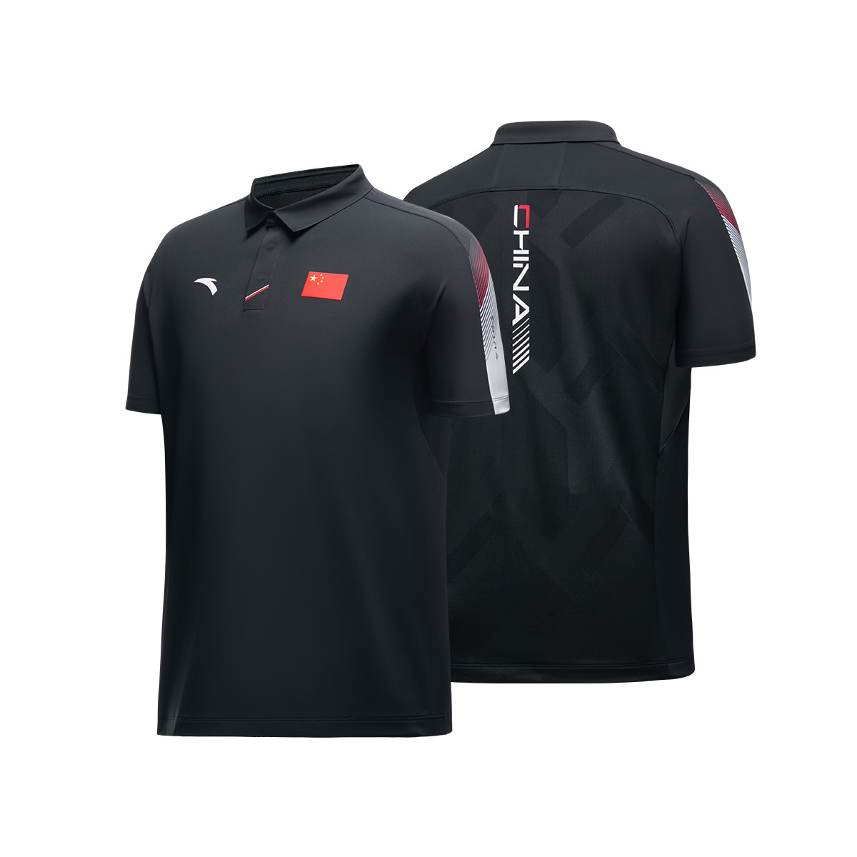 anta安踏2023春夏新款中国国家队国旗短袖polo运动polo衫