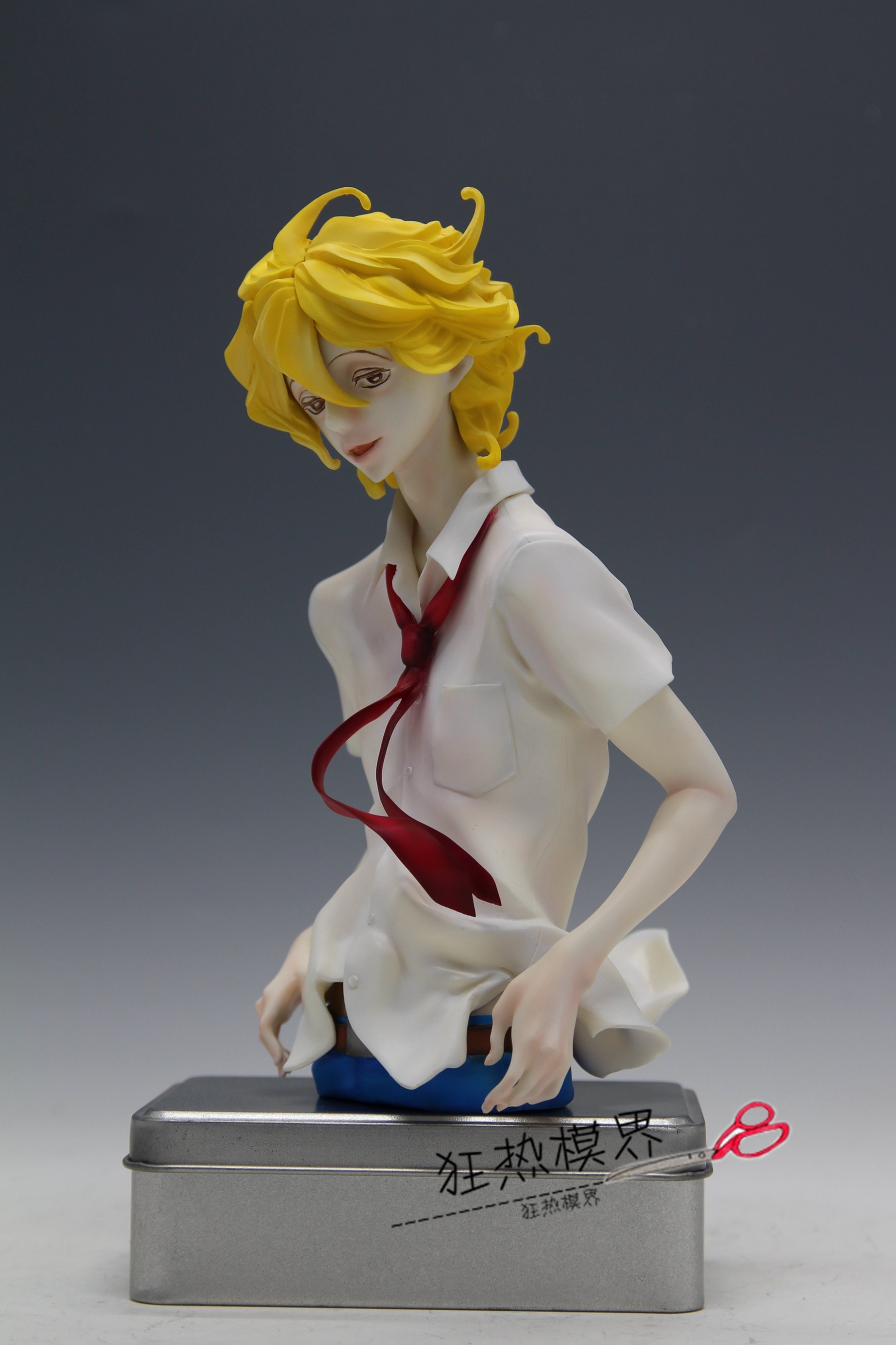 狂热模界同级生草壁佐条利人2人半身手办代工手办