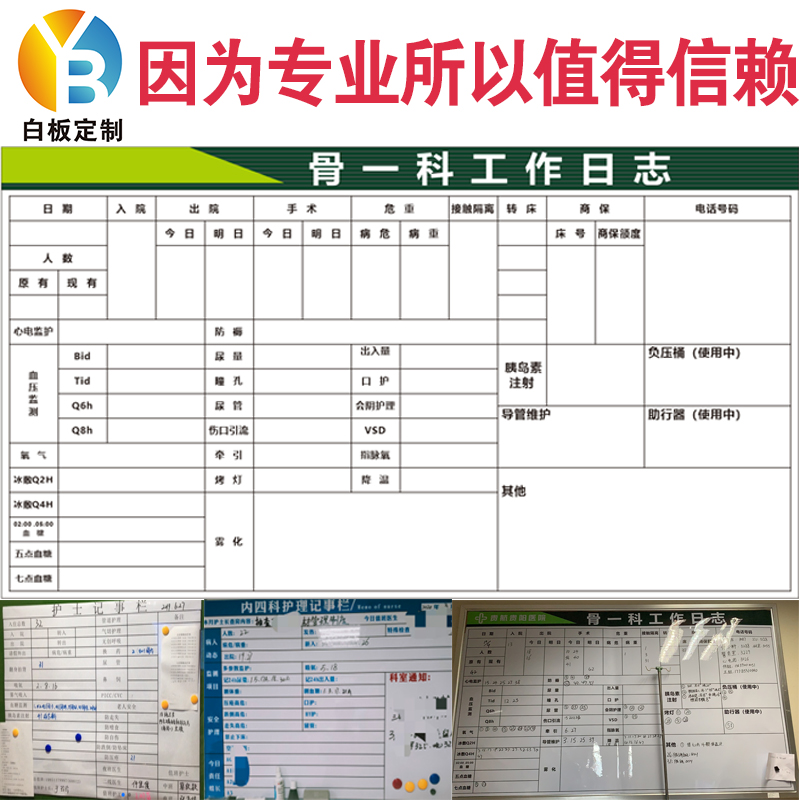 护士站白板设计图片