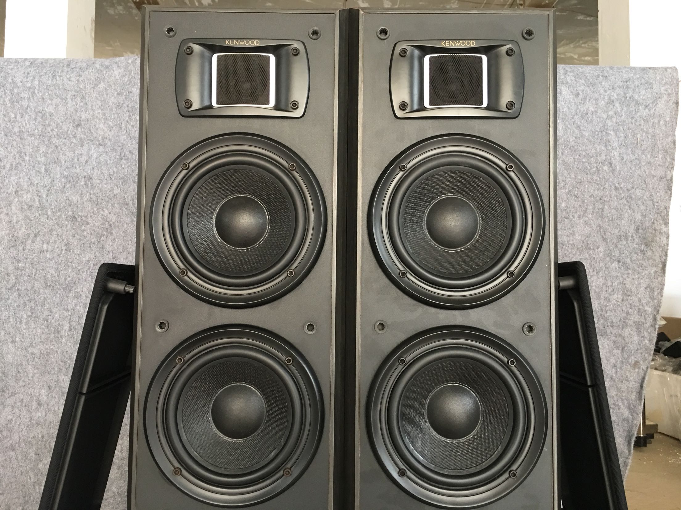 二手原装进口日本kenwood建伍kst645落地音箱hifi家用hifi音箱
