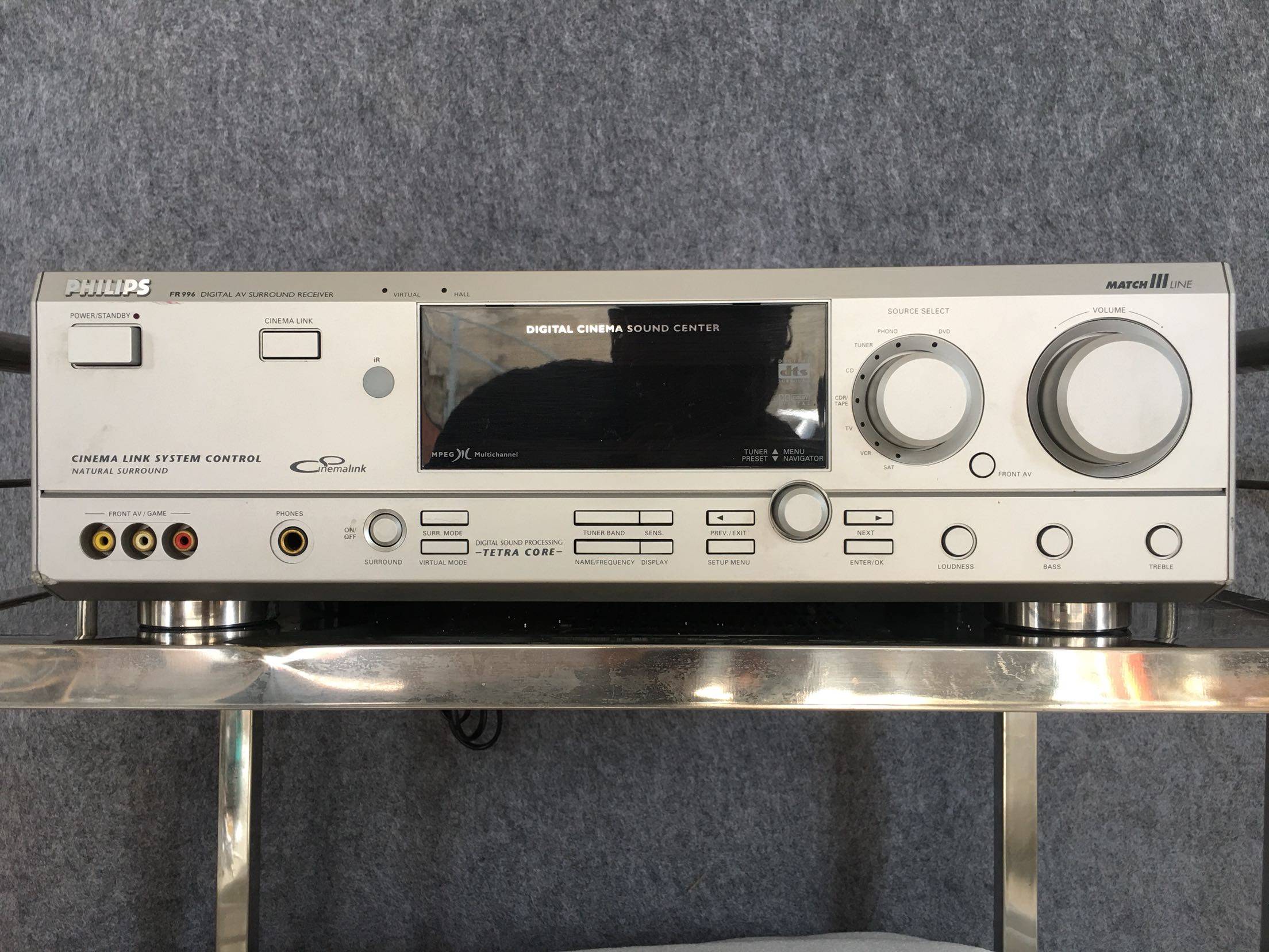 二手原装飞利浦philipsfr996家用功放dts光钎同轴功放