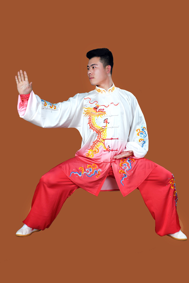 绣花太极服练功服大全图片