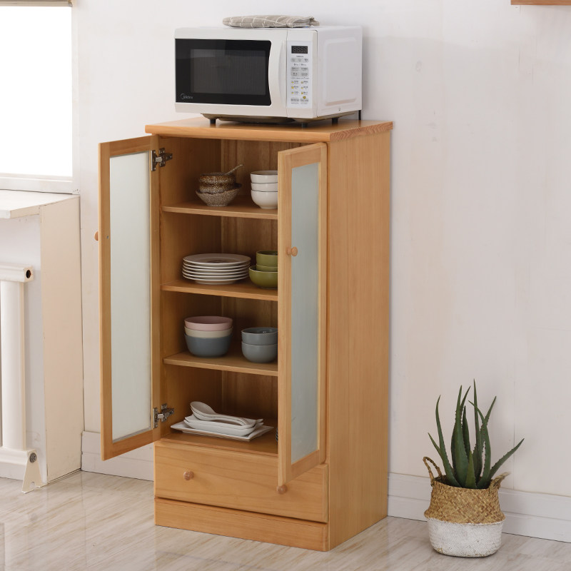 厨房碗柜简约实木整装装小收纳餐厅经济型餐边柜餐边柜