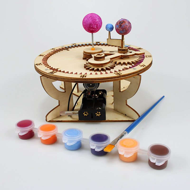 日地月模型天体演示科技制作创意小学生天文教具其他手工制作