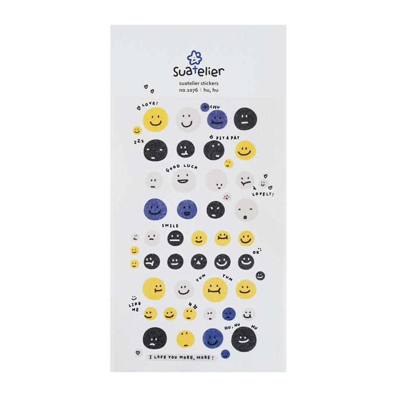 韩国sonia贴纸表情森林vlog猫咪狗狗萌宠咖啡贴纸