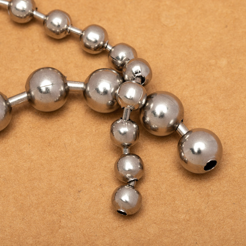 圆珠链钛链子55cm不锈不锈钢钢珠链不掉色男女项链