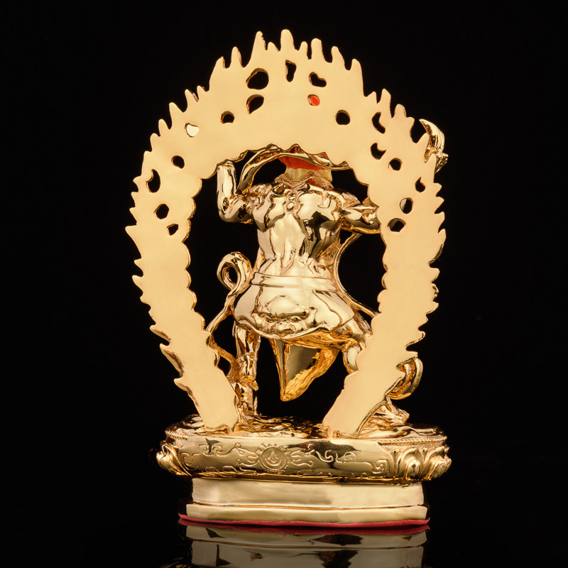 台湾盛凡坚牢神像铜鎏金地菩萨用地监牢地神摆件