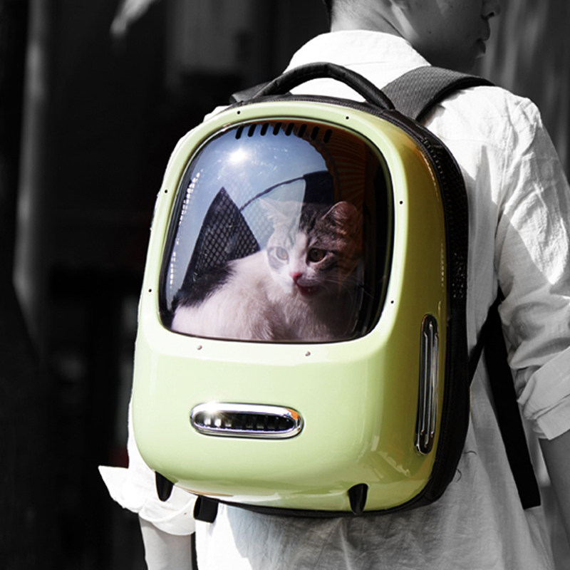 小佩petkit新风外出猫背包航空箱便携舱双肩包背包透明换气猫用品