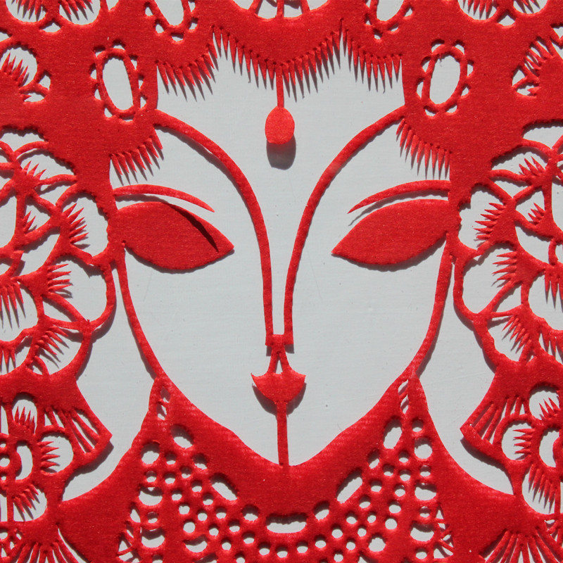 剪纸中国国风手工镜框实木相框装饰画现代简约居家剪纸