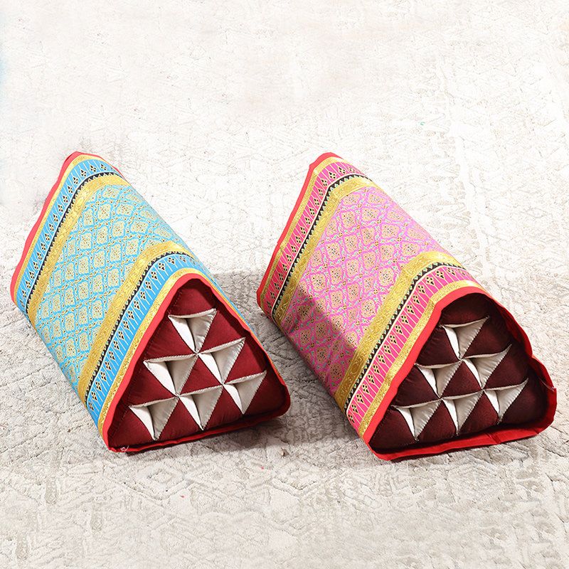 三角泰域泰国枕头靠垫东南亚榻榻米背靠床上单人靠垫