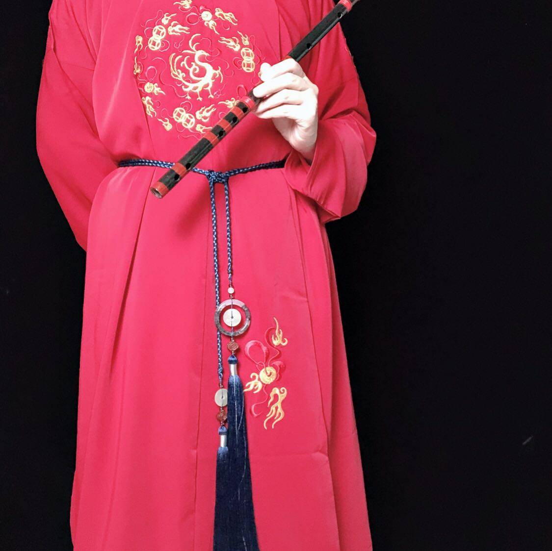 古风绳汉压裙流苏玉腰腰间腰带配饰宫绦直缀其它首饰