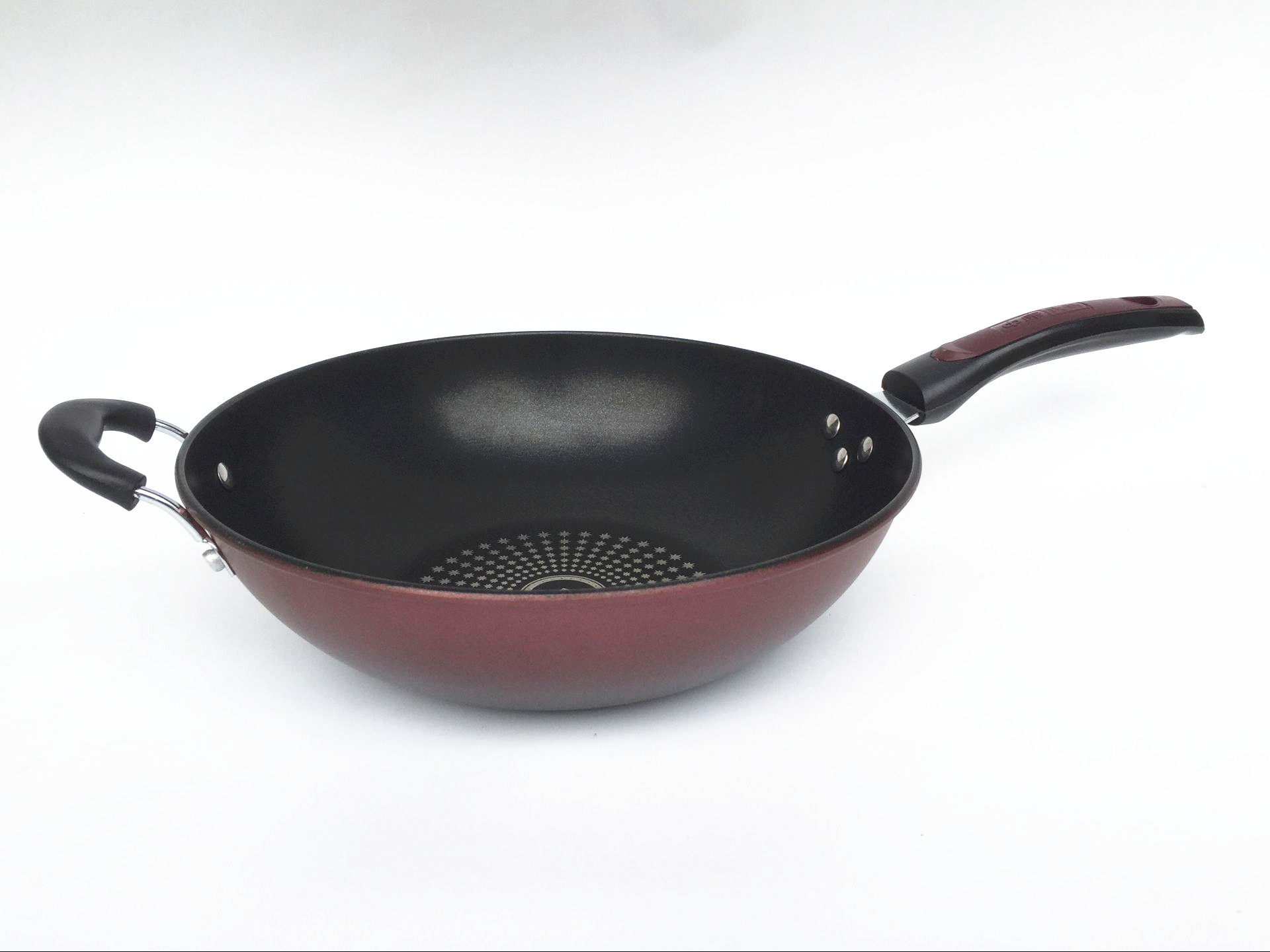 中康炒锅油烟不粘锅不生锈铁锅电磁炉煤气灶平底家用炒锅