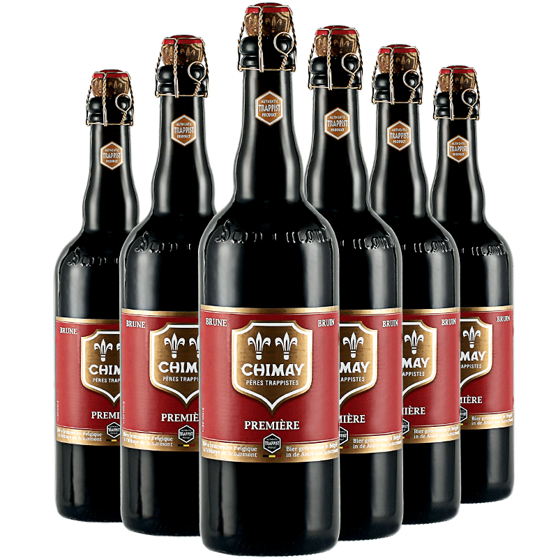 啤酒智美比利时原装进口红帽chimay750ml6瓶装啤酒