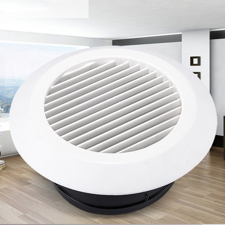 abs新风系统风口百叶pvc管道排气口挡风中央空调室内新风系统