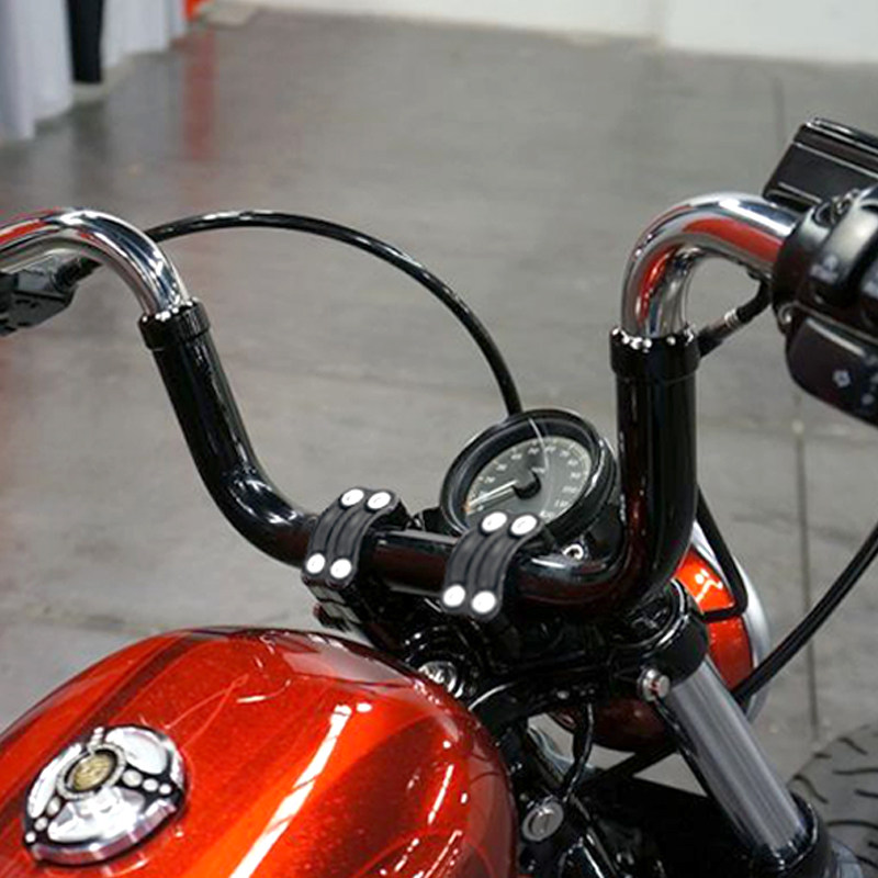 哈雷摩托车125寸车把把把软尾戴纳用电电镀固定手把
