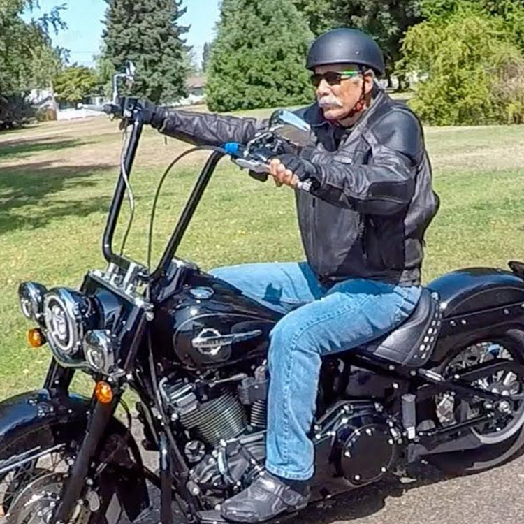 哈雷摩托车通用猿猴戴纳软尾18英寸改装加高黑色手把