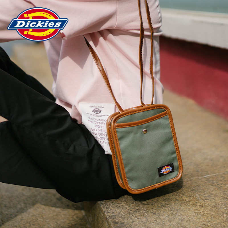 dickies潮流拼接斜挎包小巧休闲迷你小包时尚单肩包dk006961