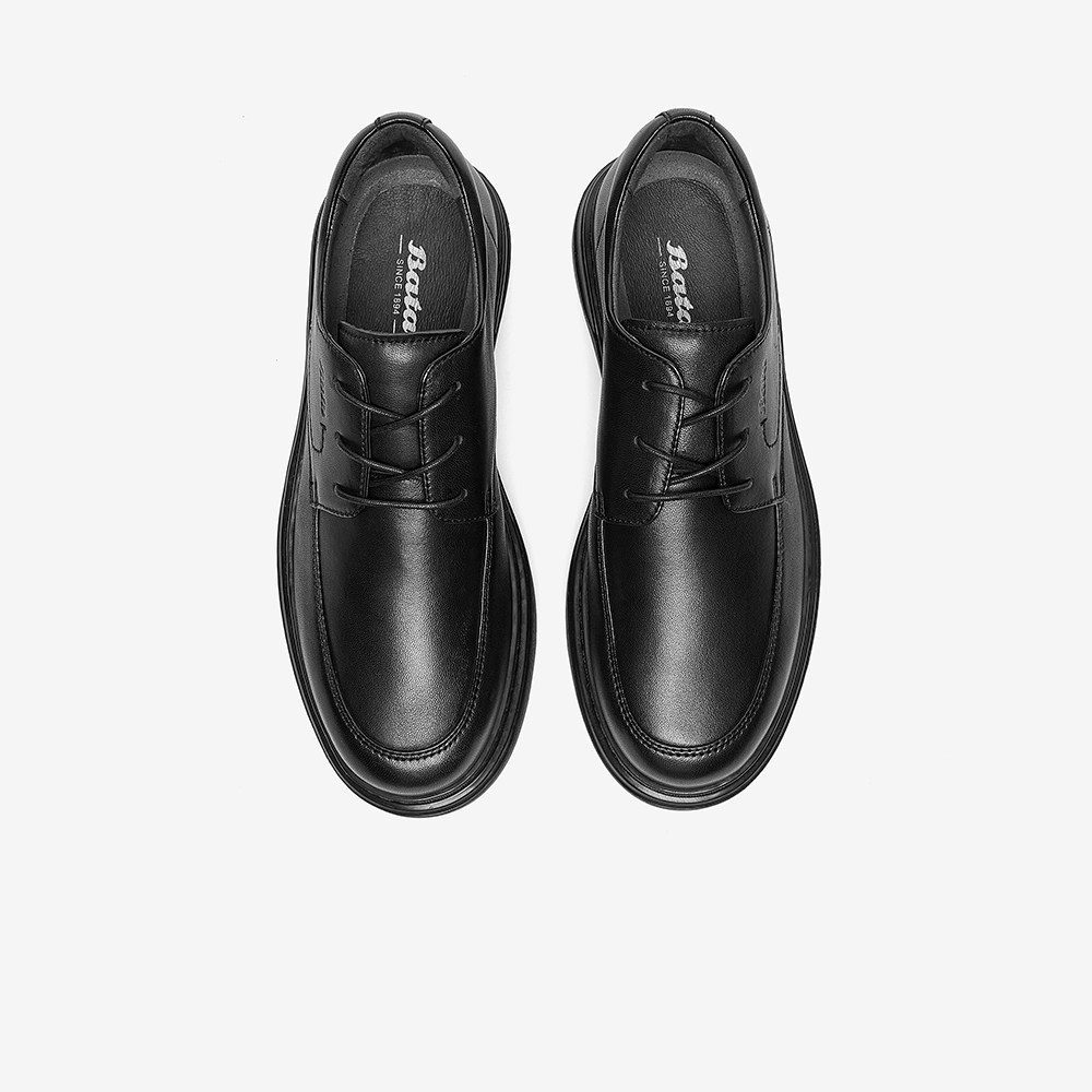 bata商务休闲皮鞋2022冬季商场新款英伦风通勤休闲皮鞋