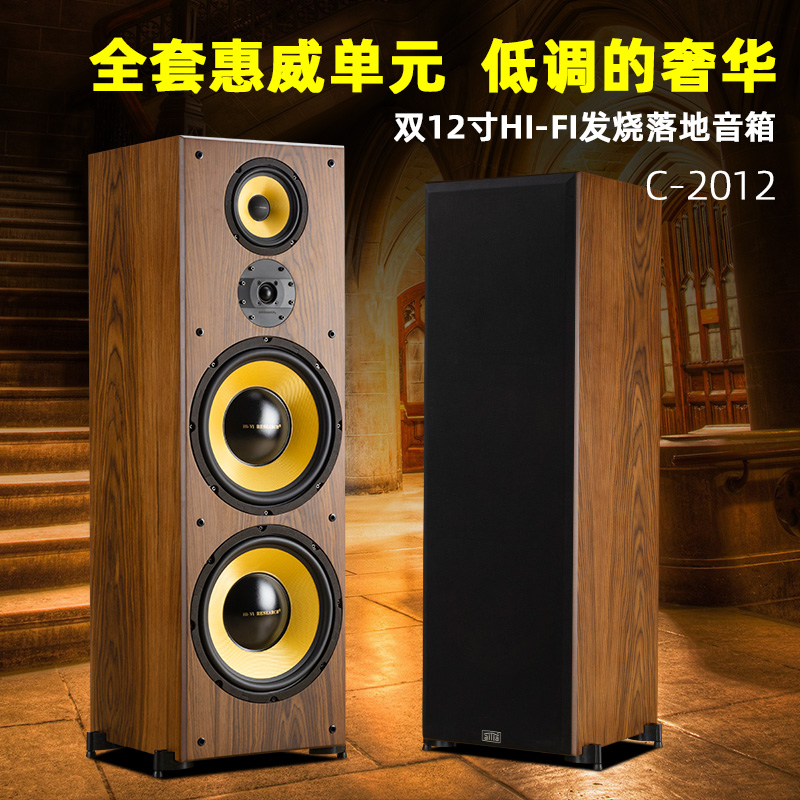 hivi惠威c2012发烧hifi落地音箱12寸3分家用hifi音箱
