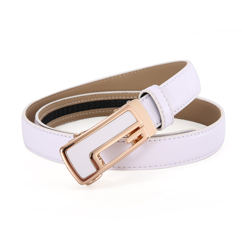 女士皮带真皮自动牛皮时尚牛仔裤装饰腰带简约腰带