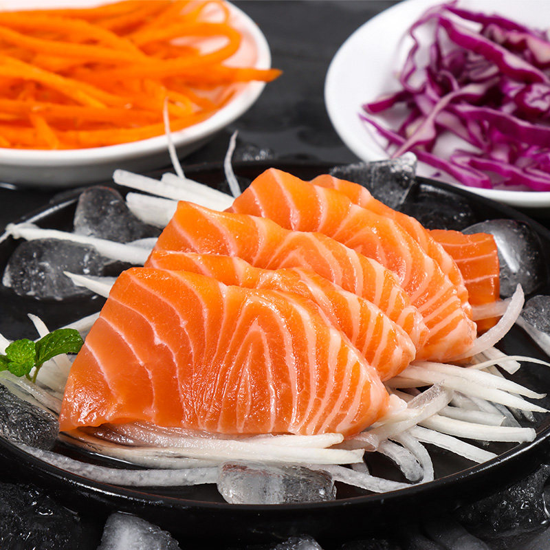 挪威进口三文鱼新鲜中段刺身冰鲜生鱼片鲑鱼拼盘三文鱼