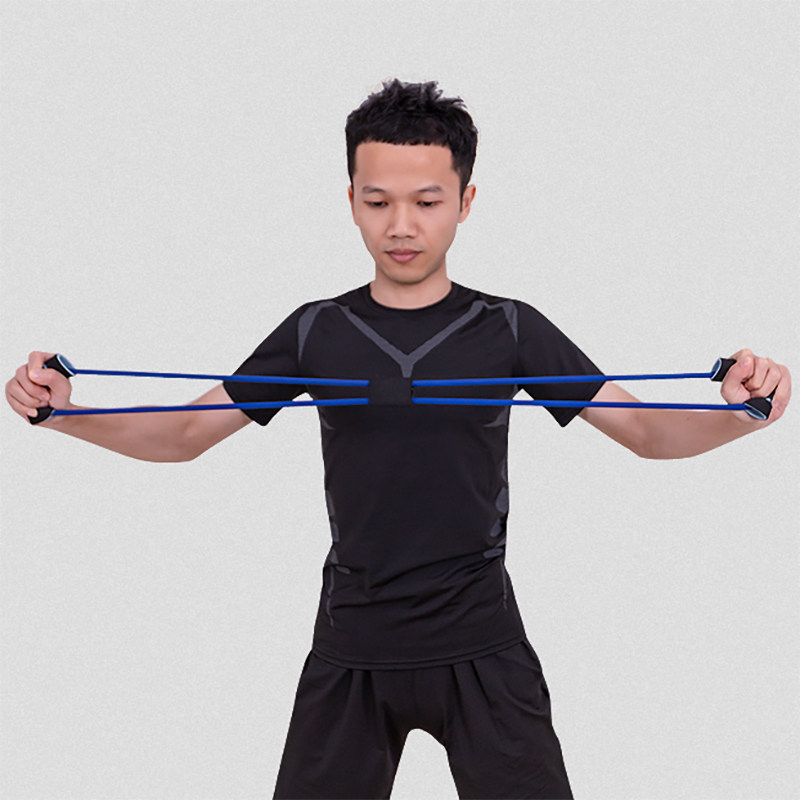 拉力8字器瘦手臂开肩美背练背神器绳拉背开拉力绳