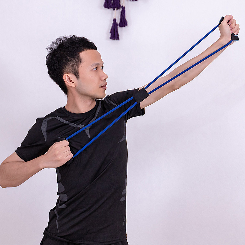 拉力8字器瘦手臂开肩美背练背神器绳拉背开拉力绳