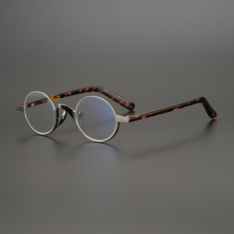 日本超轻度数高度数小脸半框眼镜珍藏复古国风眼镜架