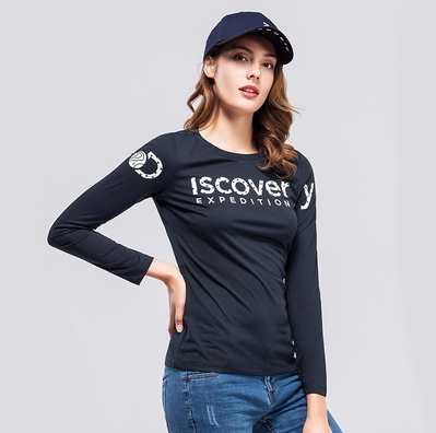 discovery秋季男士长袖t恤打底衫秋衣潮流潮牌秋装纯棉上衣服男装