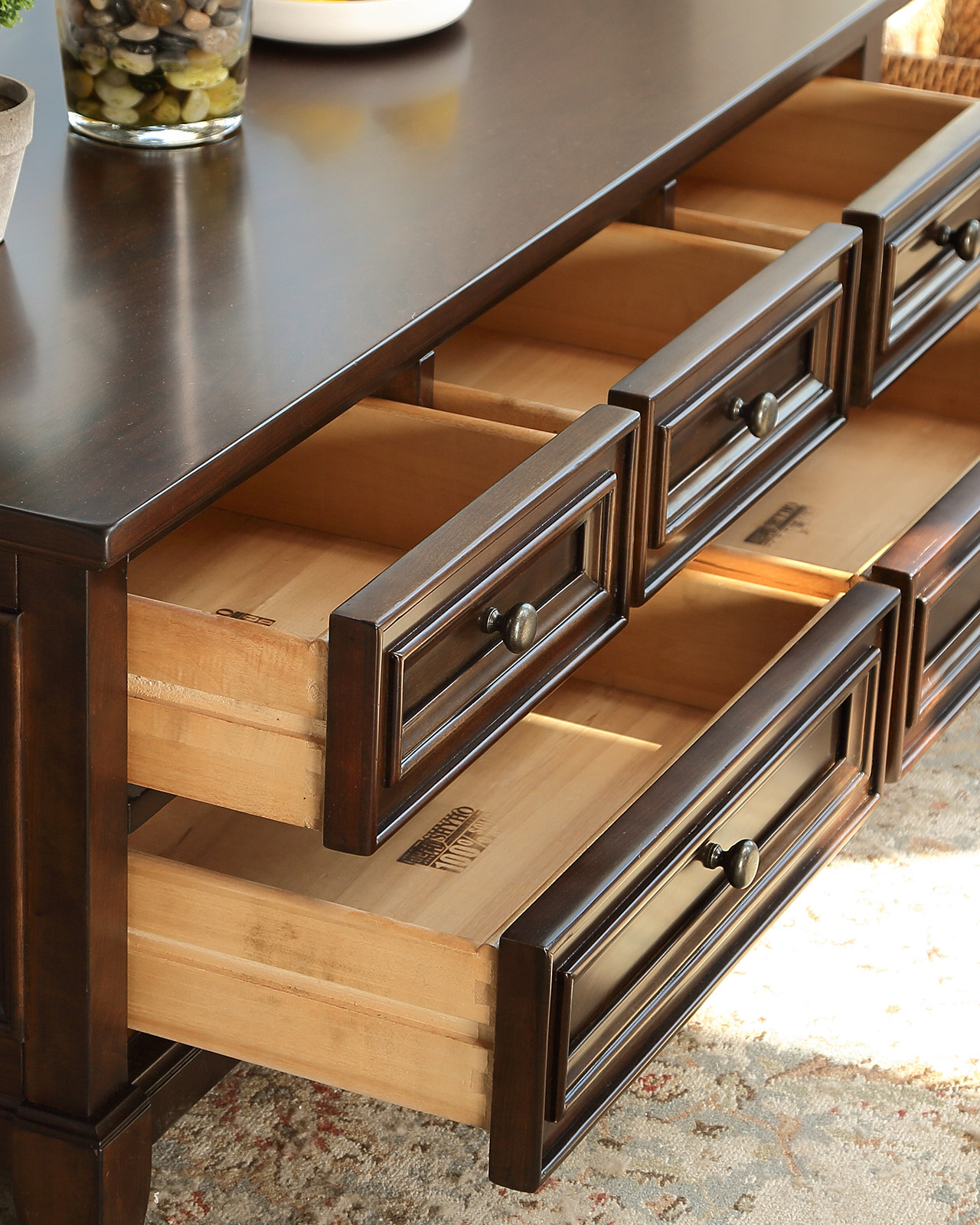 美式全实木茶几客厅乡村方几储物边几茶桌樱桃木咖啡桌熙和家具